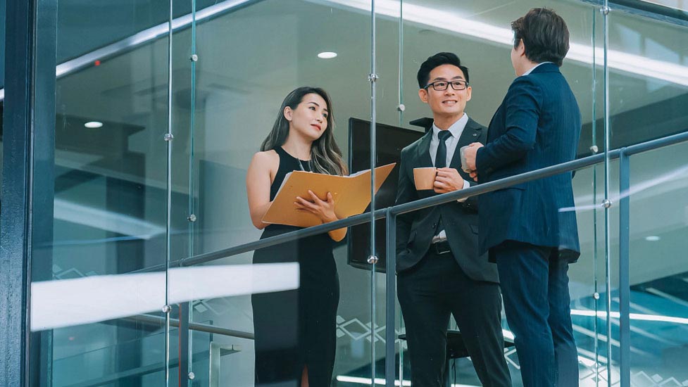 ESG Office building and employees