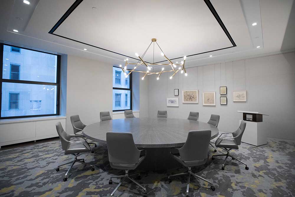 NYSE Clerk's Room from a wide angle view