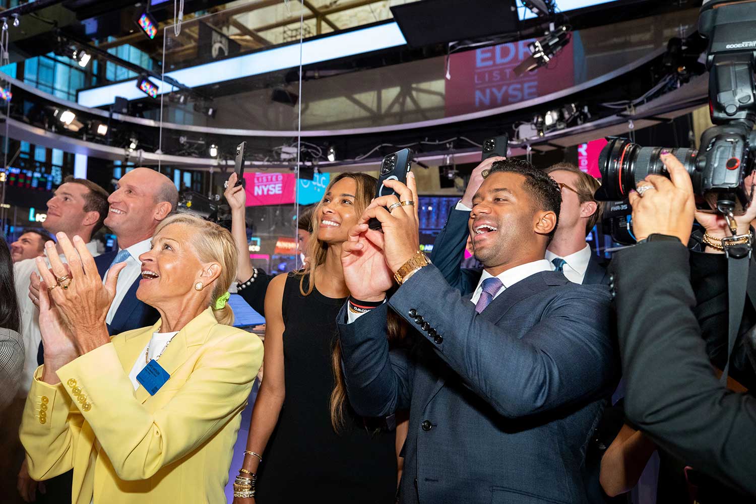 NYSE EDR Listed - Ciara and Russell Wilson on the Trading Floor