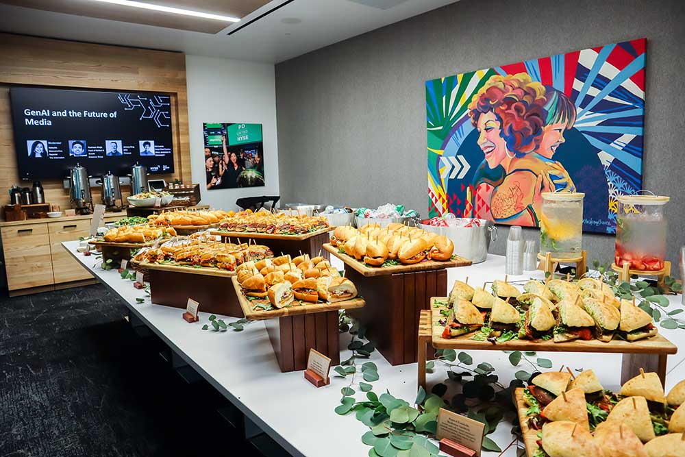 NYSE Pacific food displays at event