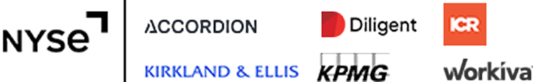 Inaugural PE Capital Markets and IPO Summit partners - Accordion, Kirkland & Ellis, Diligent, KPMG, ICR, Workiva